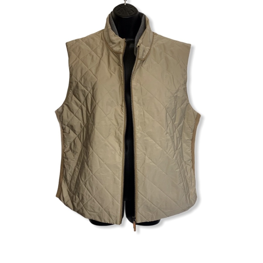 Casablanca Polo Equipment Italy Diamond Quilted Vest Zipper NWOT - Picture 7 of 8